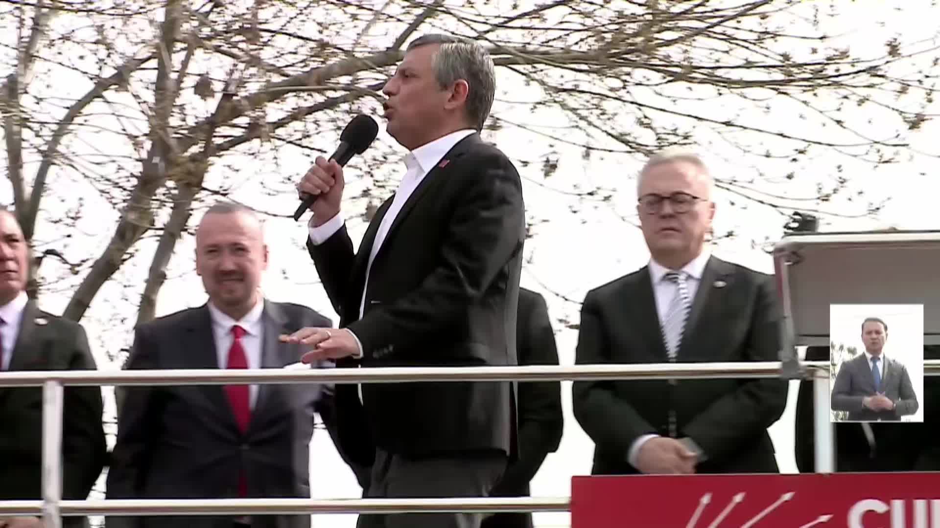 CHP'nin "Millet İradesine Sahip Çıkıyor" mitingi... Özgür Özel: "Arkadaşlarımız masum, gizli tanıklar sahte, itirafçılar iftiracıdır"