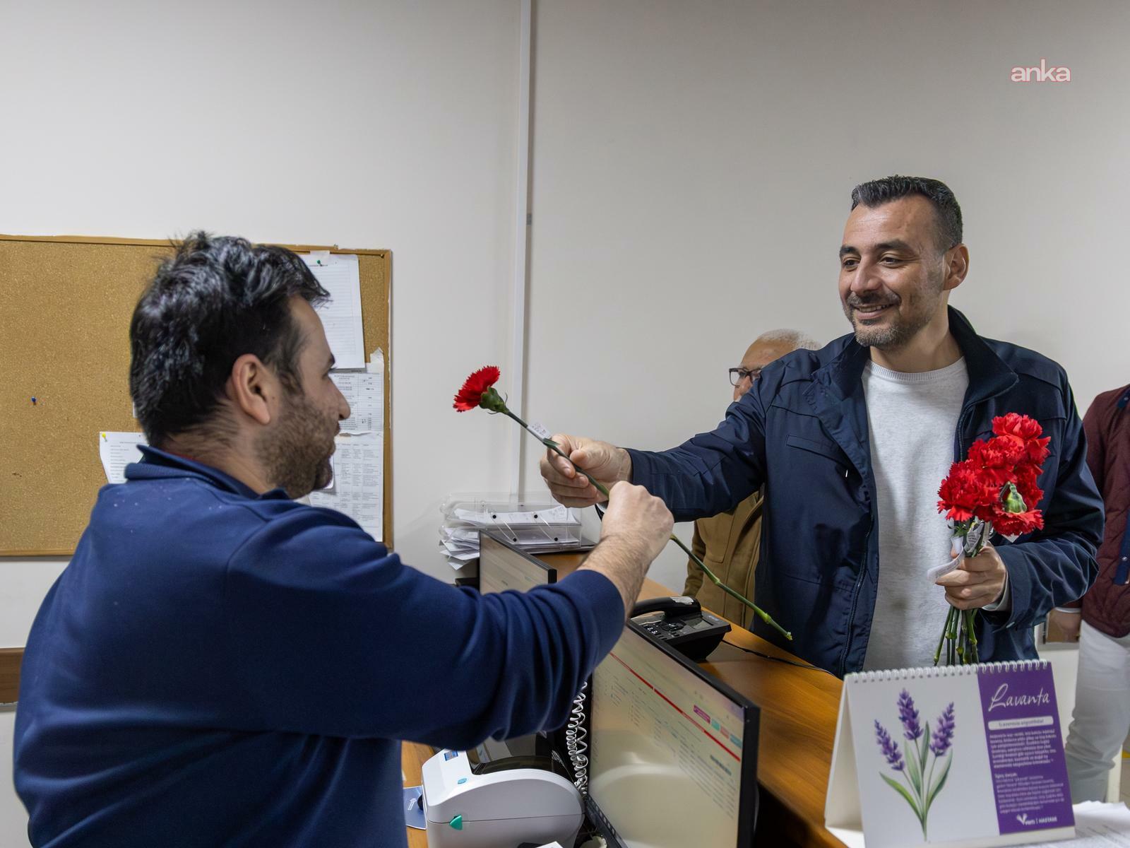 Manavgat Belediye Başkan Vekili Çiçek'ten sağlık çalışanlarına ziyaret