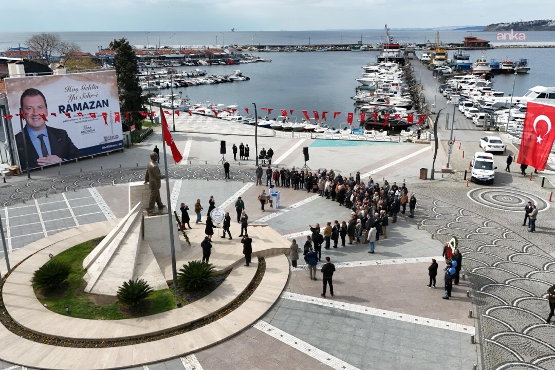 Silivri Belediye Başkanı Balcıoğlu, Atatürk’ün manevi huzuruna çelenk bıraktı