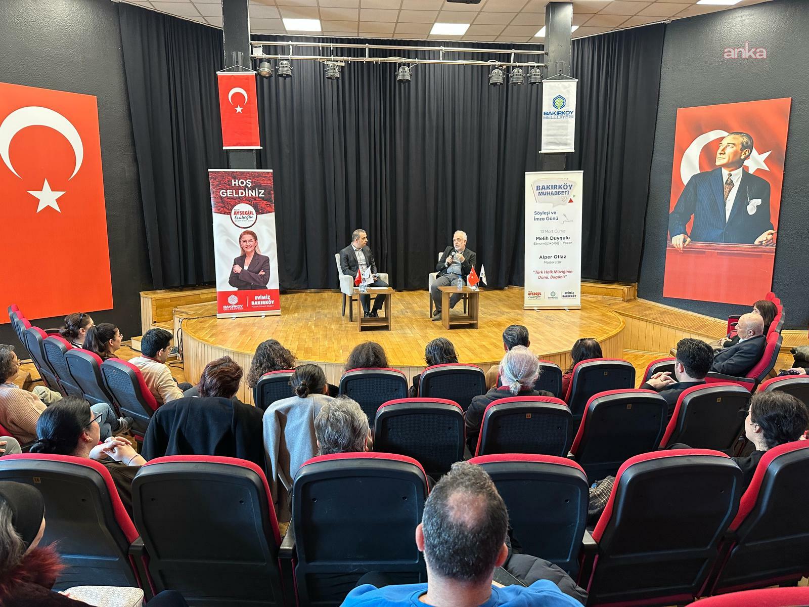 Etnomüzikolog ve yazar Duygulu, Bakırköylülere "Türk Halk Müziğinin Dünü, Bugünü"nü anlattı