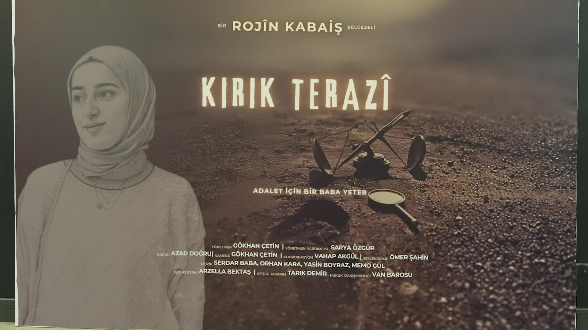 Rojin Kabaiş’in adalet arayışını konu alan “Kırık Terazi” belgeseli Diyarbakır’da gösterime girdi