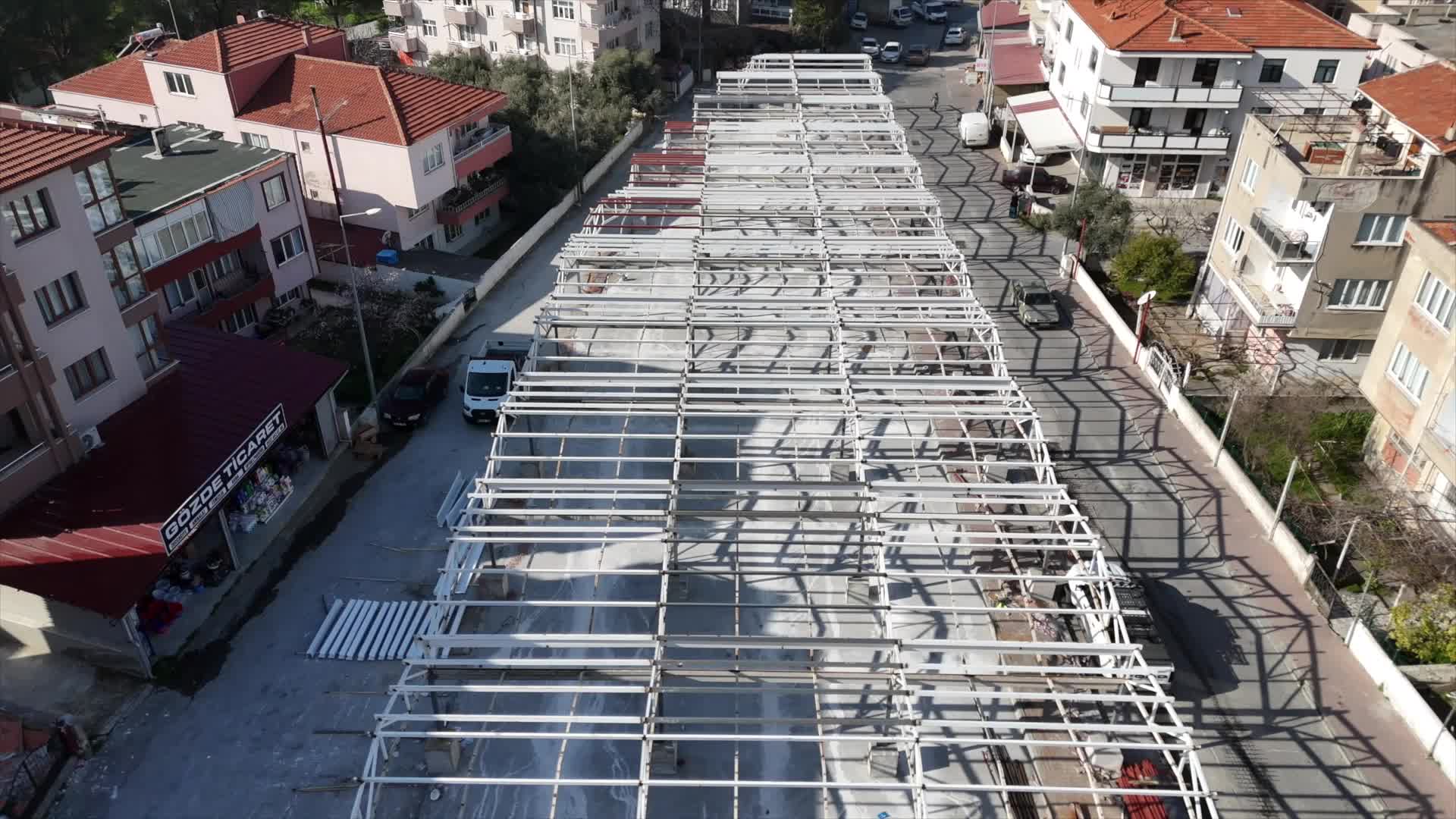 Muğla Büyükşehir Belediyesi'nden Yatağan Pazaryeri’nde yenileme çalışması