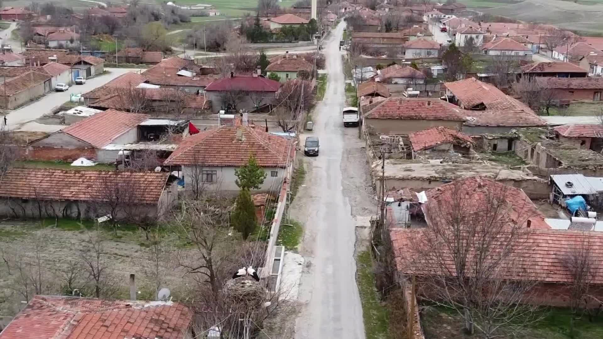 Yozgat'ta göçmenlerden oluşan köy, her yıl leylekleri ağırlıyor