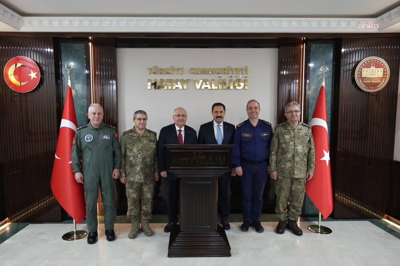 Bakan Güler, komuta kademesi ile birlikte Hatay'da