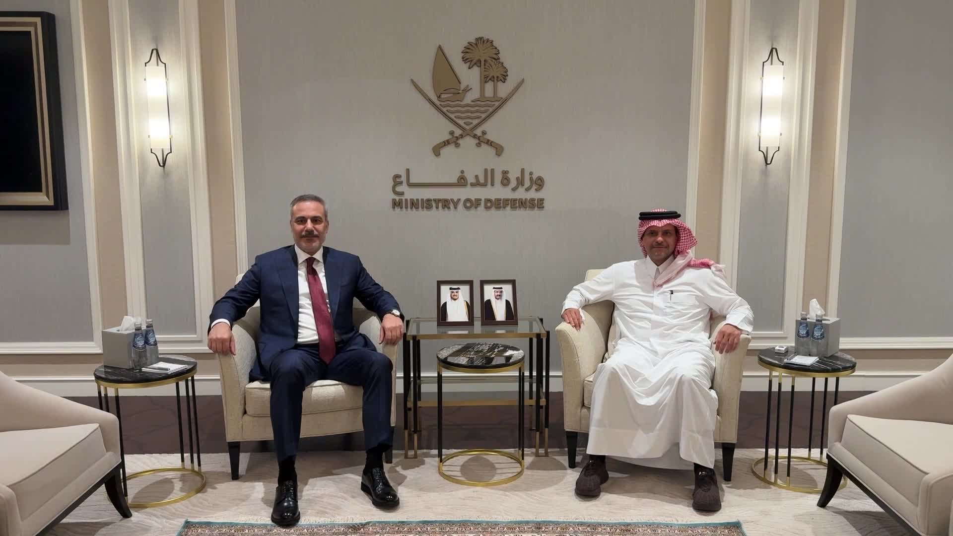 Dışişleri Bakanı Fidan, Katar Devlet Bakanı Saoud bin Abdulrahman Al Thani ile bir araya geldi