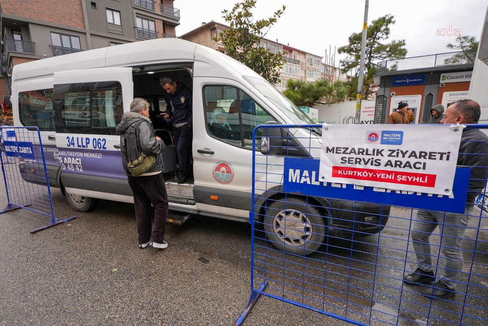 Maltepe Belediyesi’nden bayramda ücretsiz mezarlık seferleri
