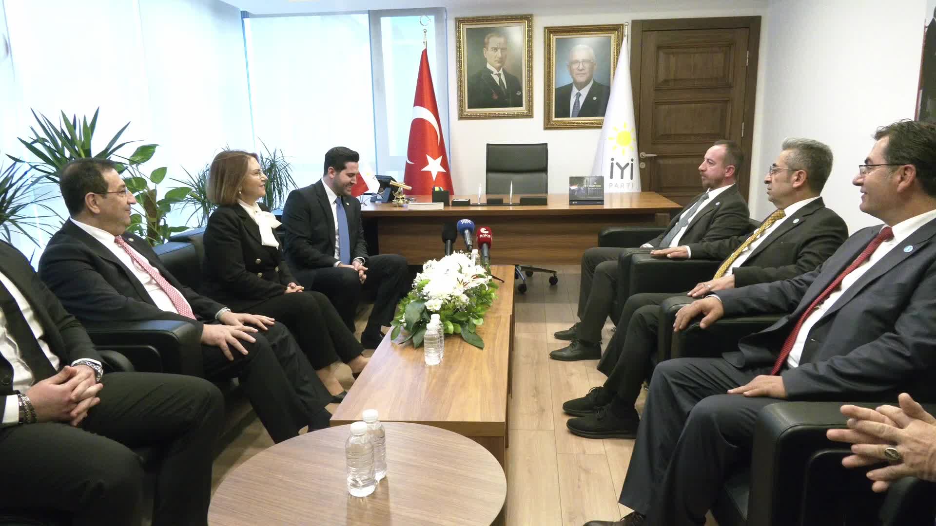 Siyasi partiler arası bayramlaşma… DSP, BTP ve Yeniden Refah Partisi heyetleri, İYİ Parti'yi ziyaret etti