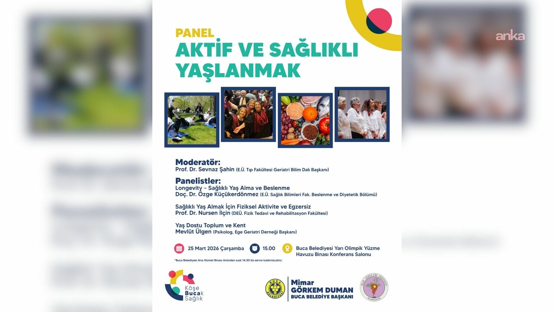 Buca Belediyesi'nden "Aktif ve Sağlıklı Yaşlanmak" paneli
