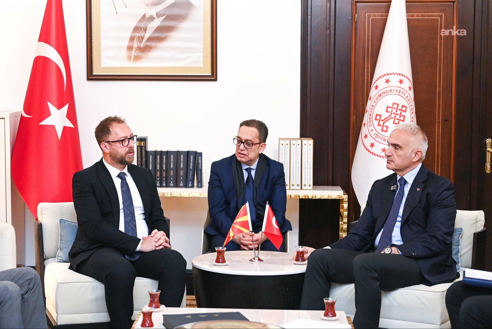 Bakan Ersoy, Kuzey Makedonyalı mevkidaşıyla Ankara’da görüştü