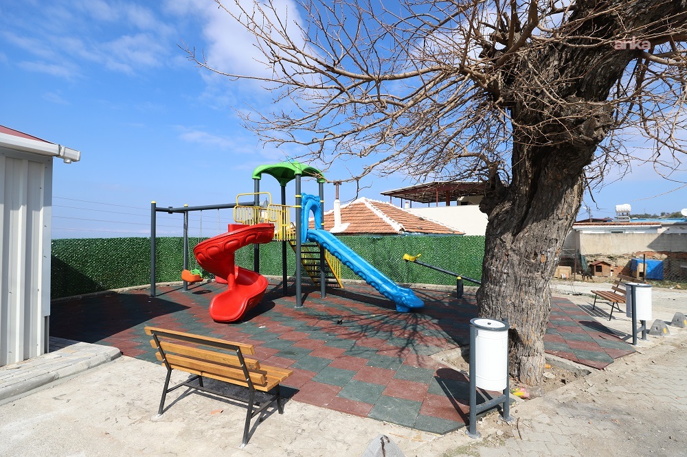 Menderes'te afetten etkilenen Efemçukuru oyun parkı yenilendi