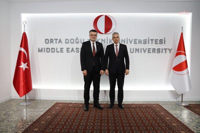 Sağlık Bakanı Memişoğlu, ODTÜ Rektörü Yozgatlıgil’i ziyaret etti