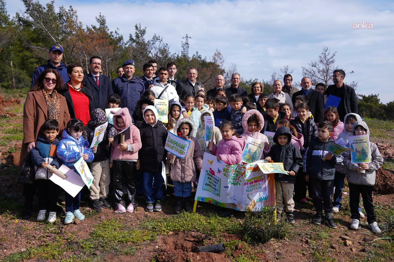 Ayvalık’ta 150 fıstık çamı toprakla buluşturuldu