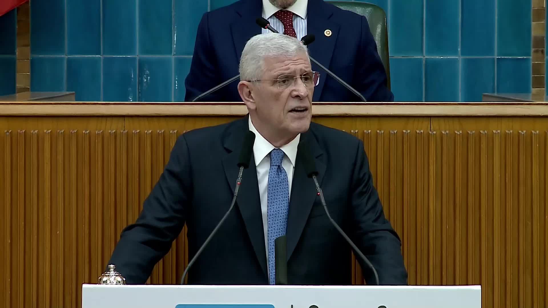 İYİ Parti Grup Toplantısı... Dervişoğlu: "Türkiye'nin ihtiyacı olan şey başkalarının savaş naraları değil, kendi devlet aklını yeniden hatırlamasıdır"