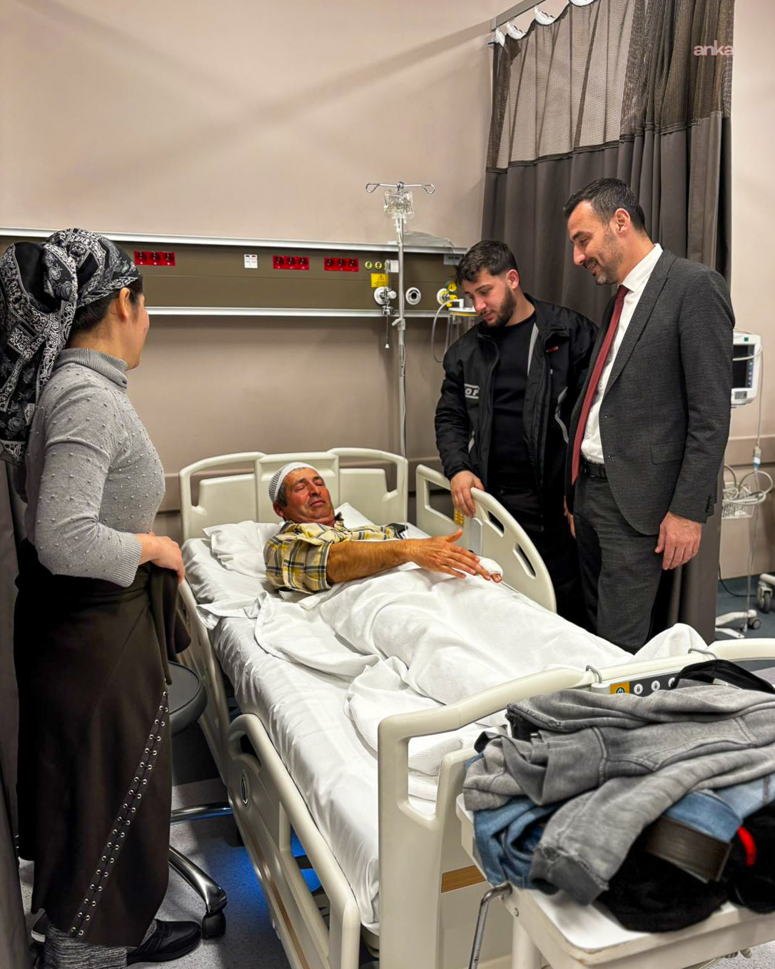 Manavgat Belediye Başkan Vekili Çiçek'ten, yaralanan personele ziyaret