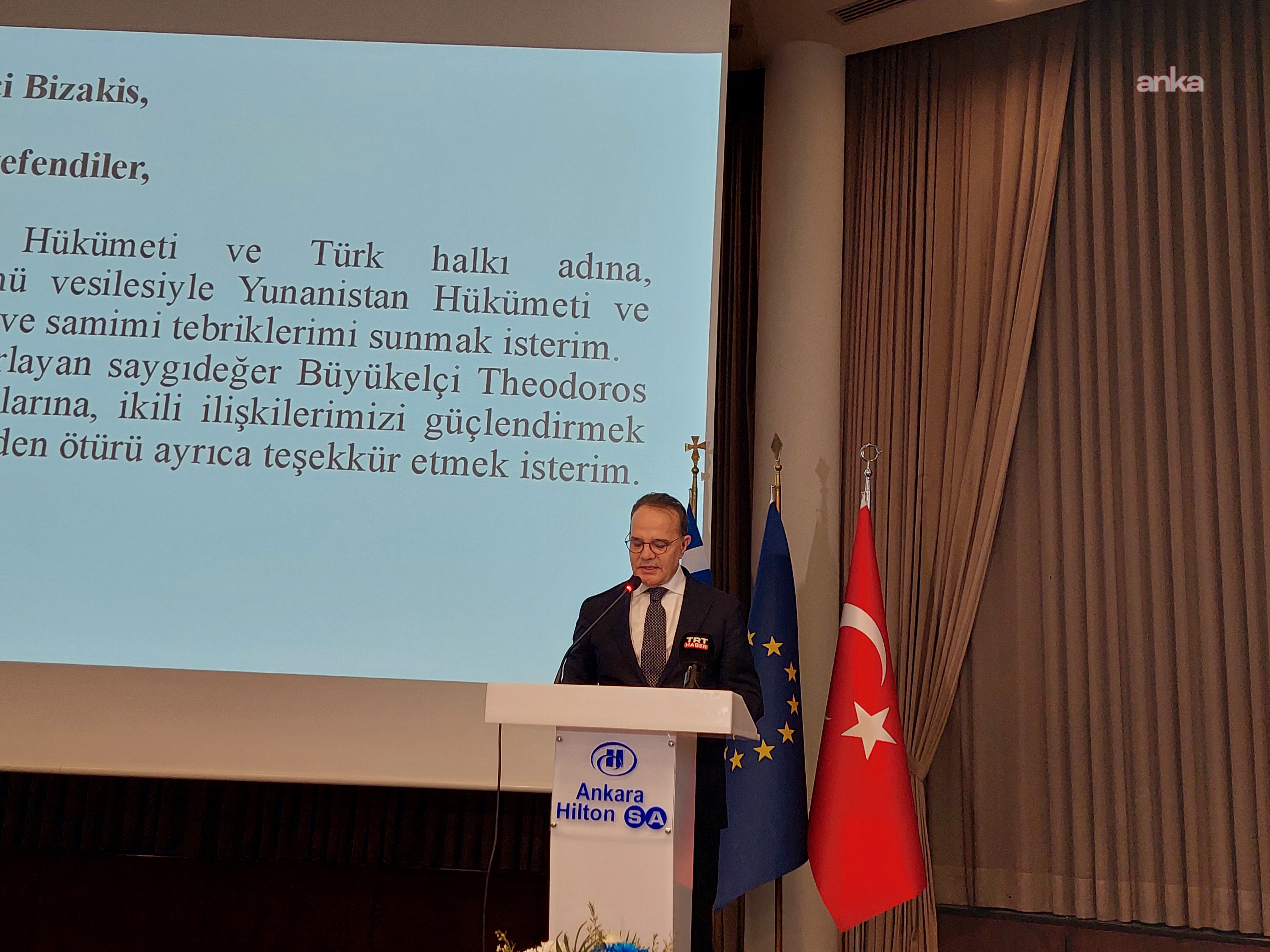 Dışişleri Bakan Yardımcısı Bozay: Zorlu zamanlardan geçmekte olan iki komşu ülke olarak görevimiz, Atatürk ve Venizelos'un mirasını korumak