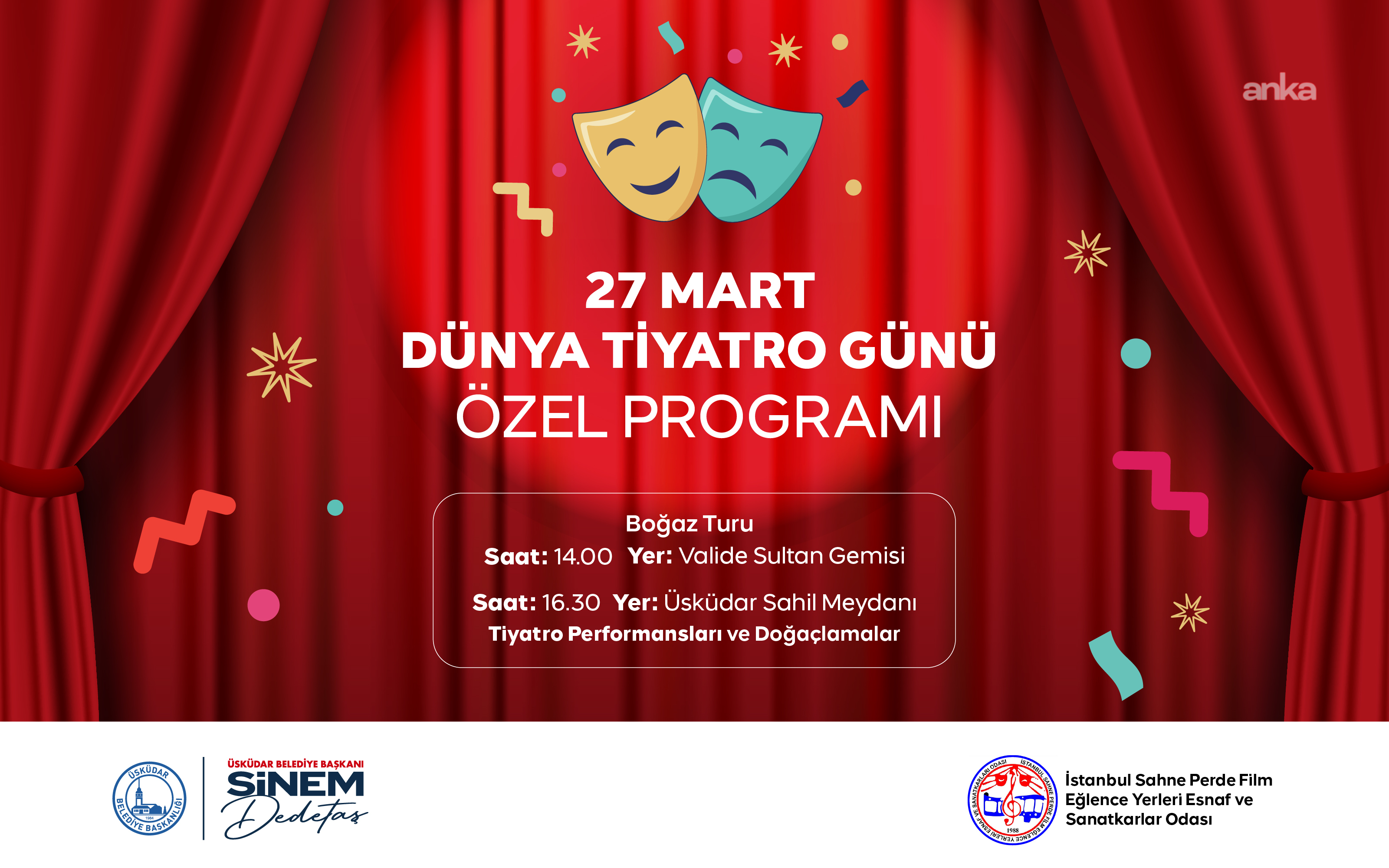Üsküdar'da Dünya Tiyatro Günü'ne özel söyleşi