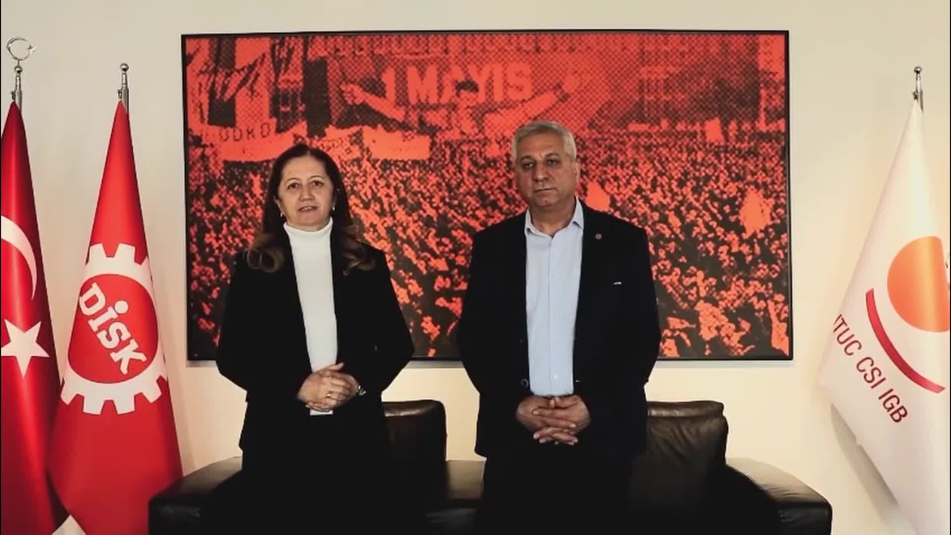 Emek Partisi'nden DİSK ile TÜMTİS'e '1 Mayıs' ziyareti