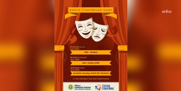 Buca'da Dünya Tiyatro Günü'ne özel program