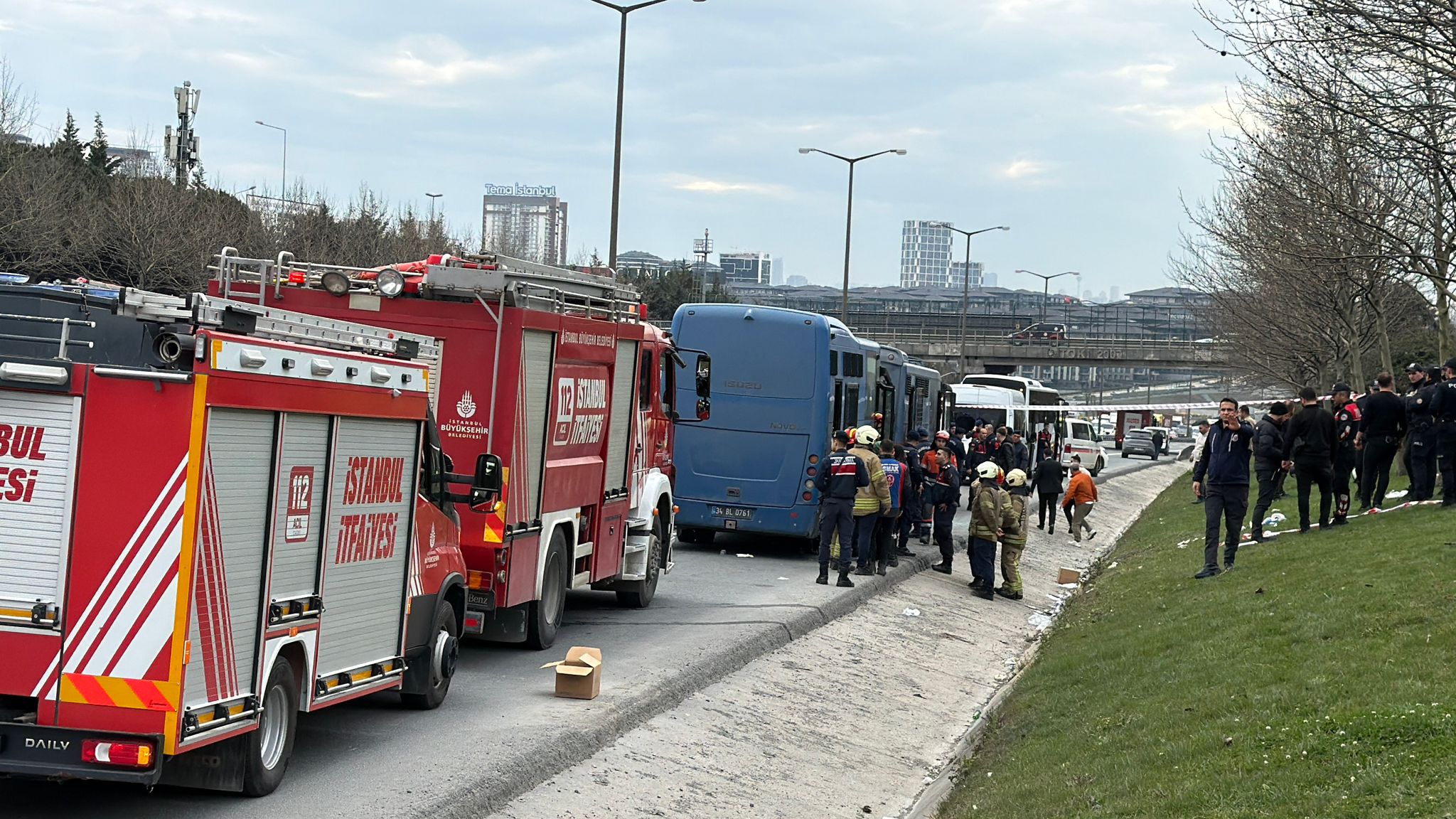 İstanbul’da cezaevi nakil araçları kaza yaptı: 15 kişi yaralandı