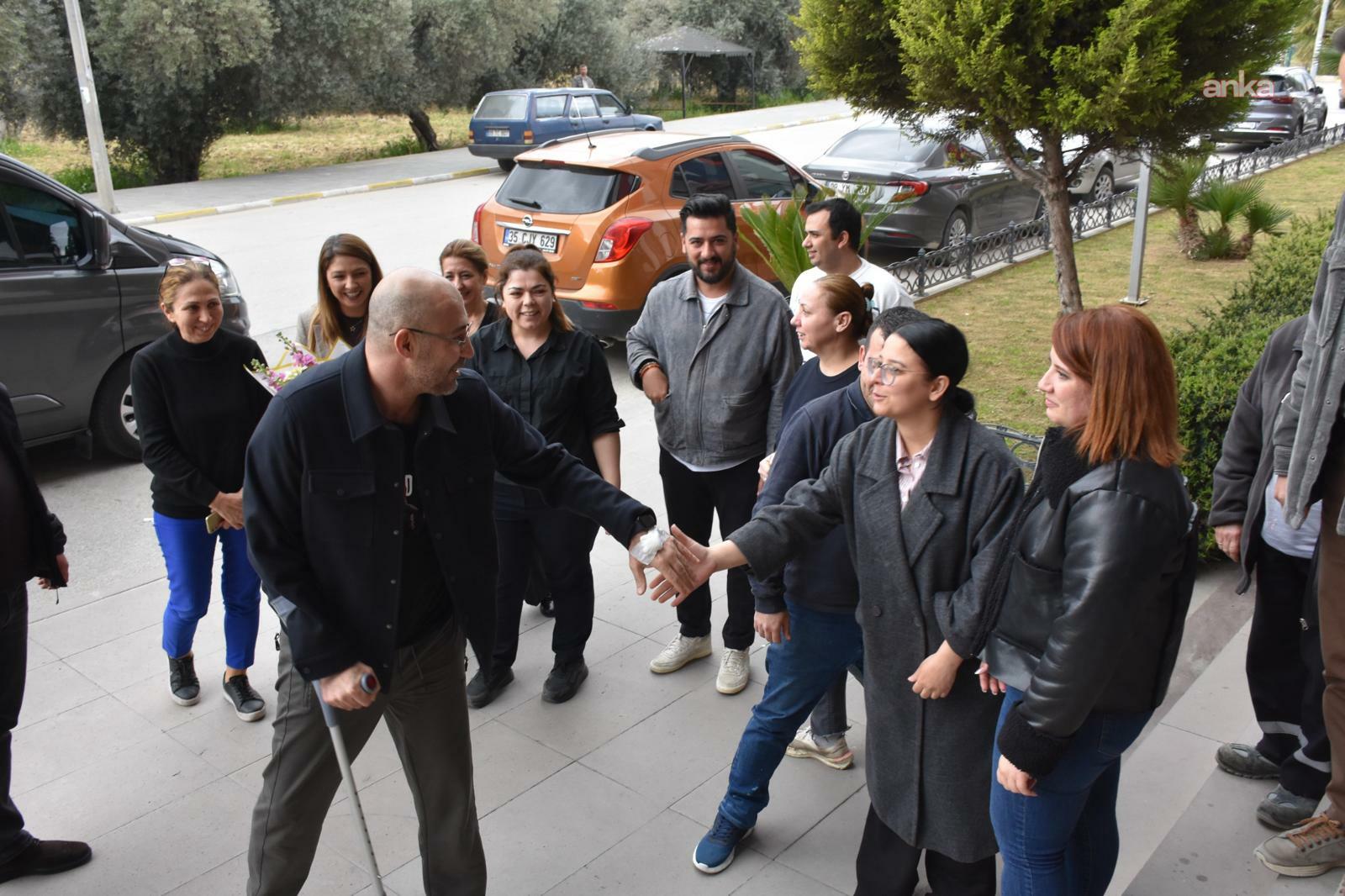 Germencik Belediye Başkanı Zencirci, personelin "geçmiş olsun" dileklerini kabul etti