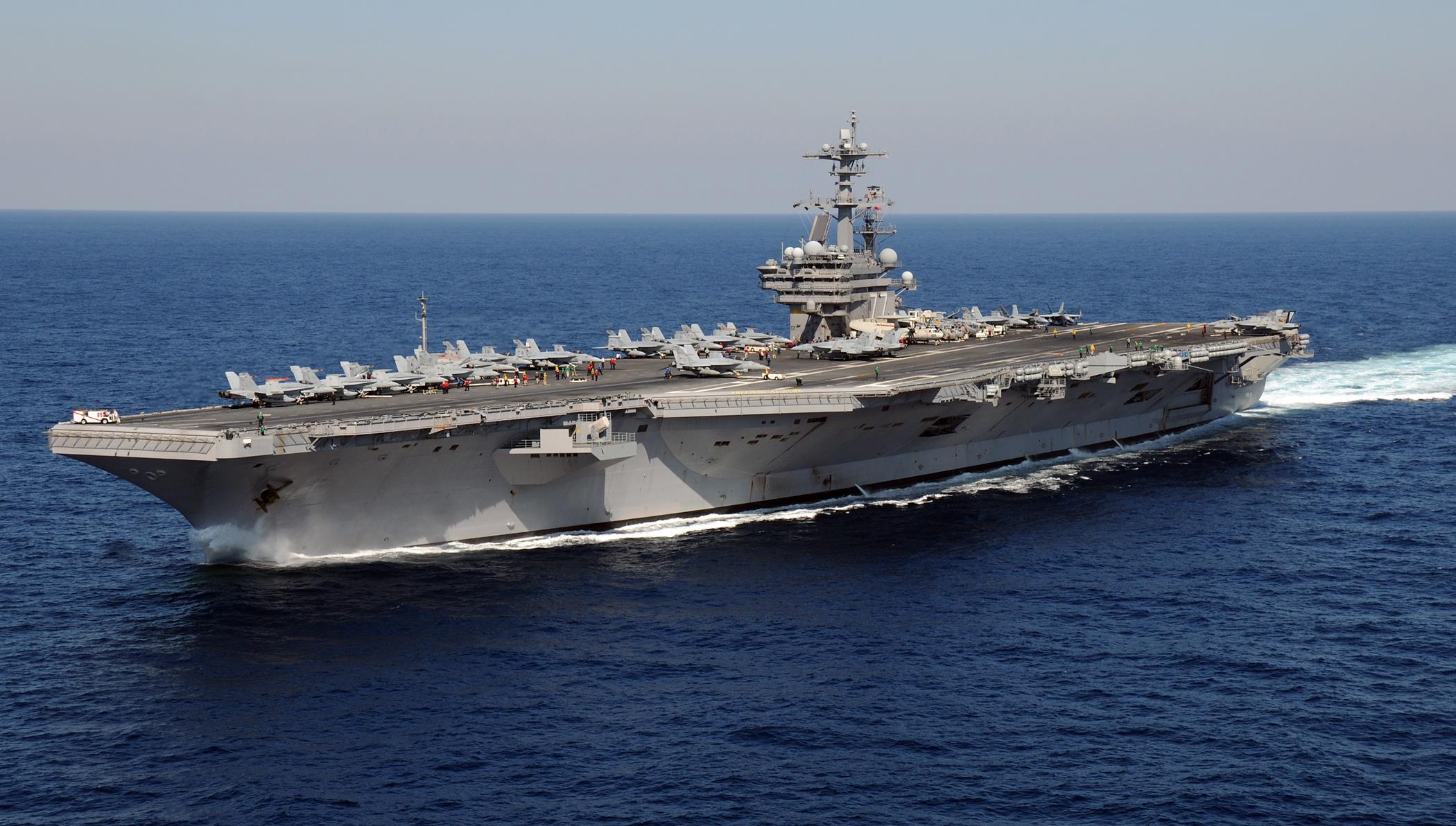 ABD’nin dev uçak gemisi USS George H.W. Bush Orta Doğu’ya konuşlanıyor