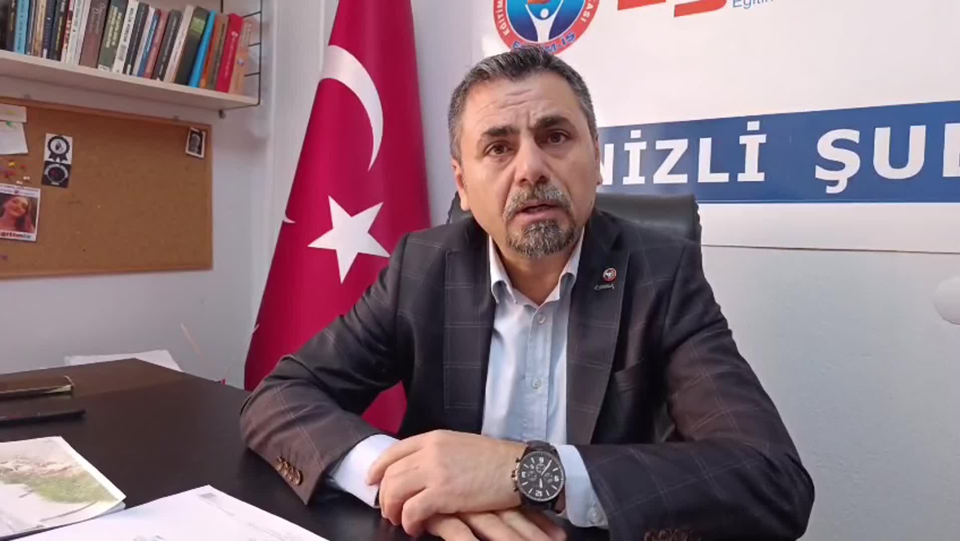 Eğitim-İş Denizli 2 No’lu Şube Başkanı Gökhan Okulu: "Öğrencisi olmayan bir okula öğretmen atanmasını anlamıyoruz"