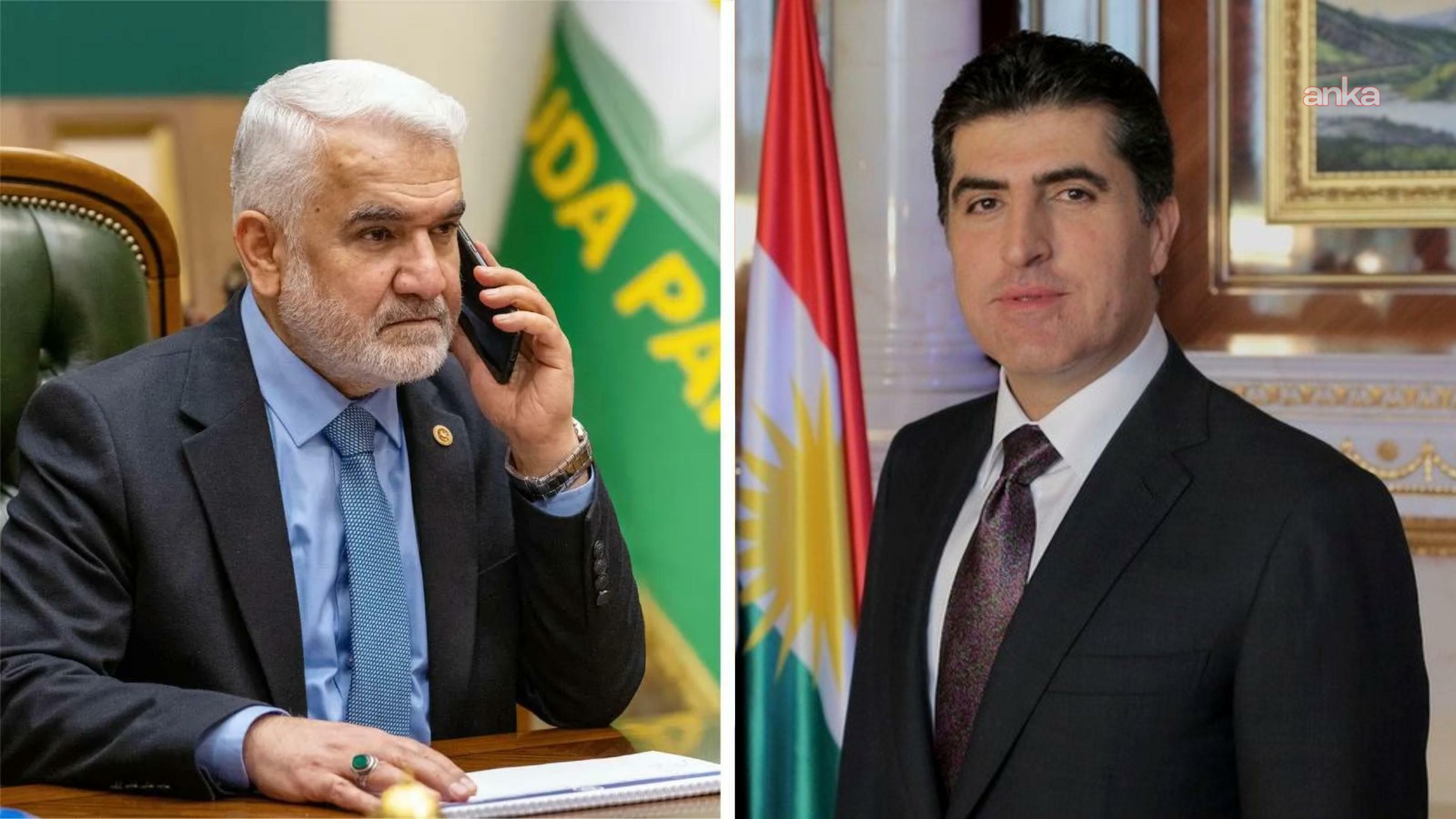 Yapıcıoğlu'ndan IKBY Başkanı Barzani'ye "geçmiş olsun" telefonu