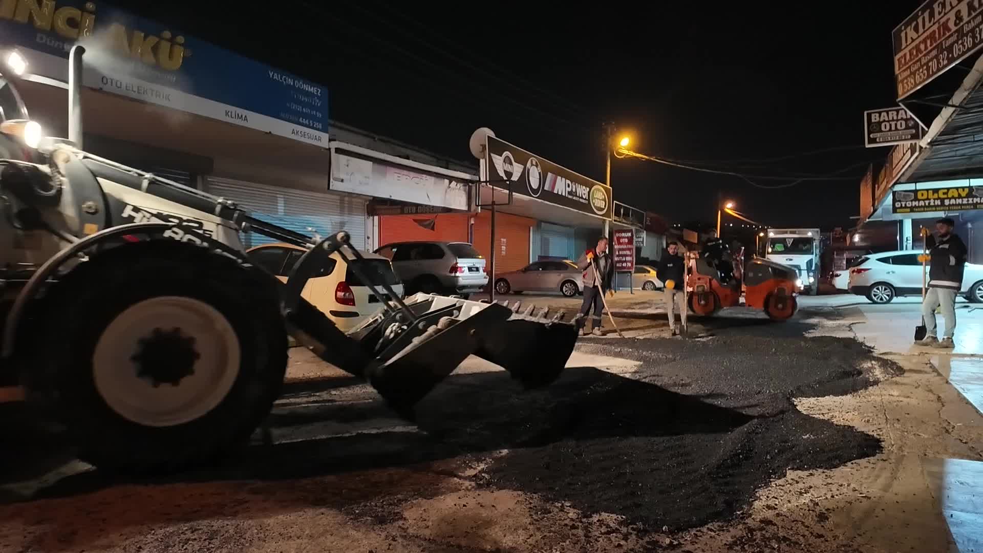 Bornova’da yol seferberliği