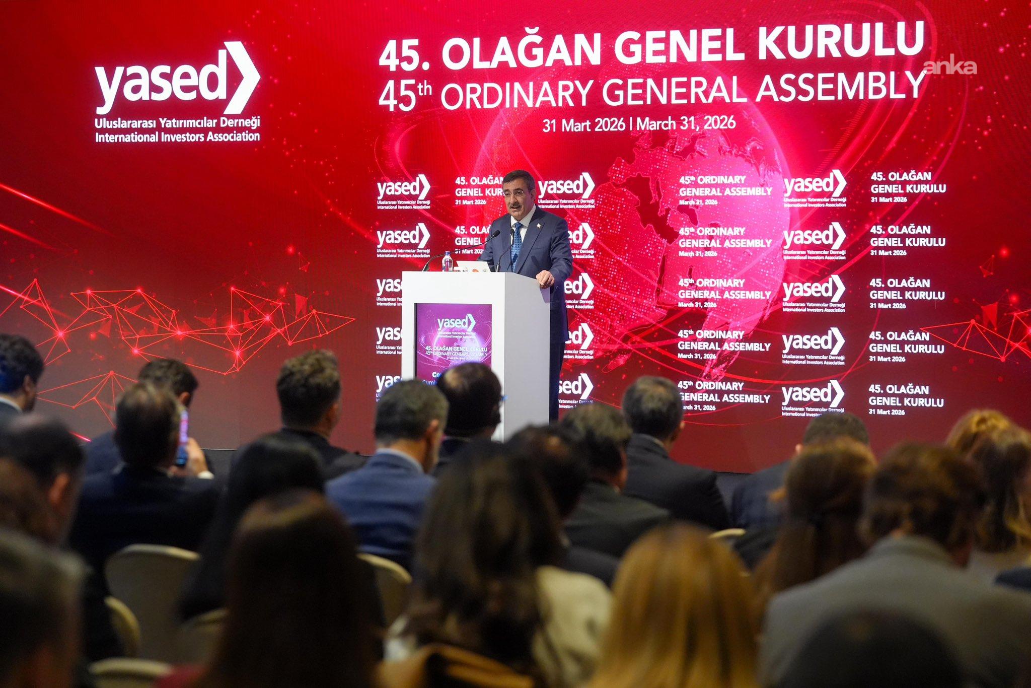 Cevdet Yılmaz, Uluslararası Yatırımcılar Derneği’nin 45. Olağan Genel Kurulu’na katıldı