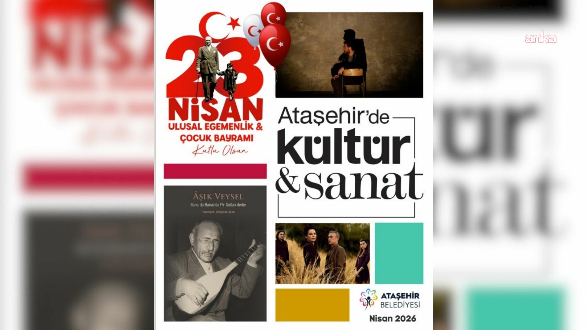 Ataşehir Belediyesi'nden sanat dolu nisan ayı takvimi