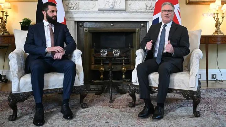 İngiltere Başbakanı Starmer ile Suriye Cumhurbaşkanı Şara, Londra’da görüştü