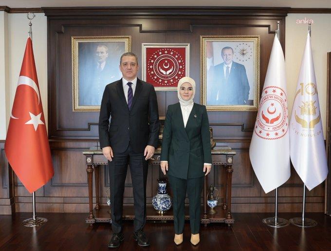 Bakan Göktaş, TBB Başkanı Sağkan ile bir araya geldi