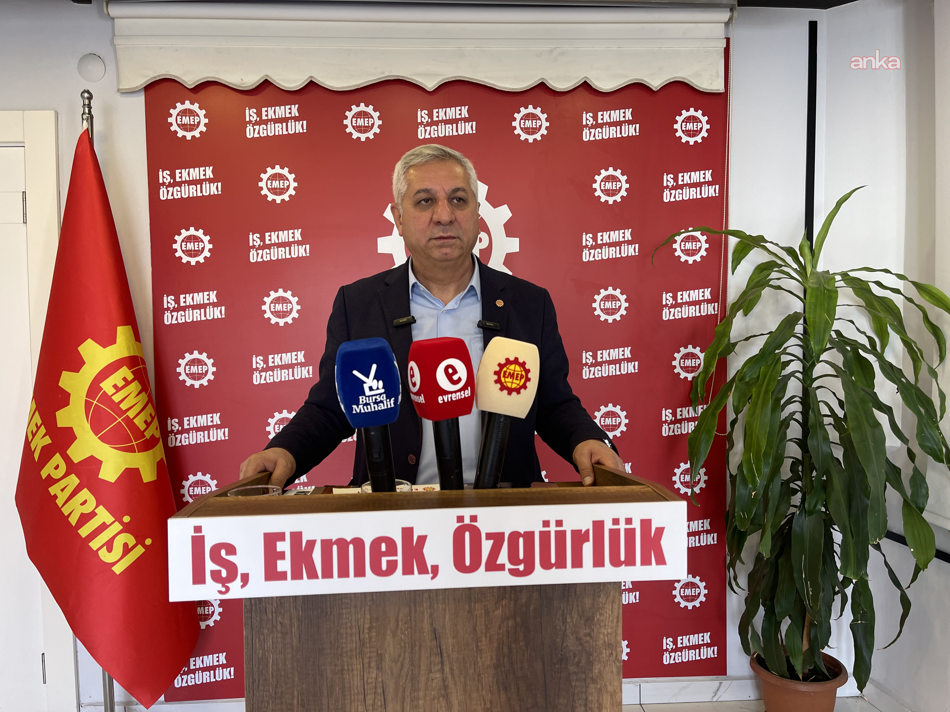 EMEP Genel Başkanı Aslan: "Bursa’daki operasyon son olmayacak; daha güçlü bir birleşik mücadeleye ihtiyaç var"