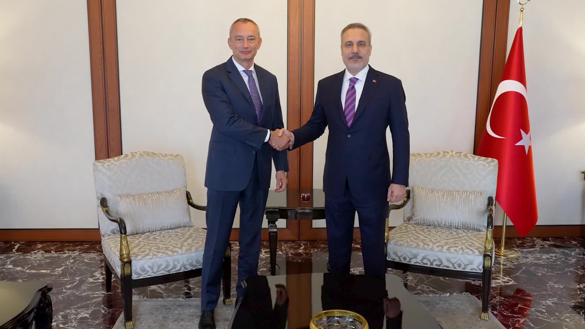 Dışişleri Bakanı Fidan, Gazze Yüksek Temsilcisi Nikolay Mladenov'u kabul etti