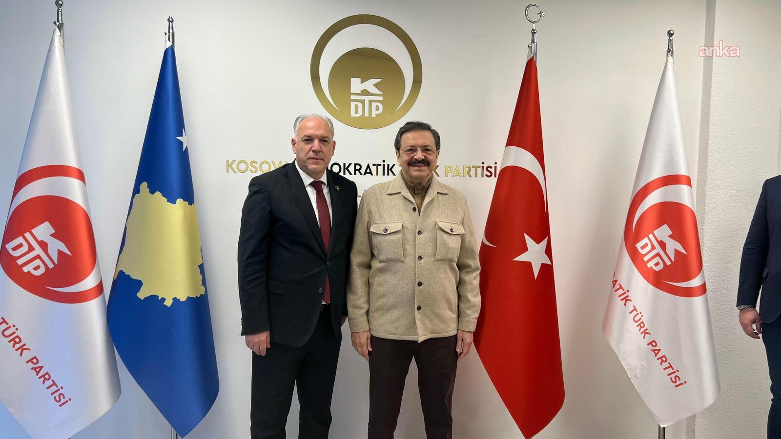 Kosova Başbakan Yardımcısı Damka, TOBB Başkanı Hisarcıklıoğlu'nu kabul etti