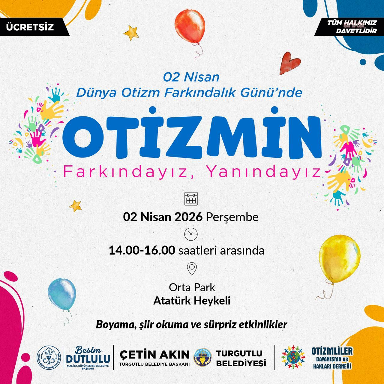 Turgutlu’da Otizm Farkındalık Günü’ne özel program