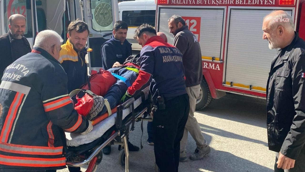 Malatya’da şantiyede asansör boşluğuna düşen işçi ağır yaralandı