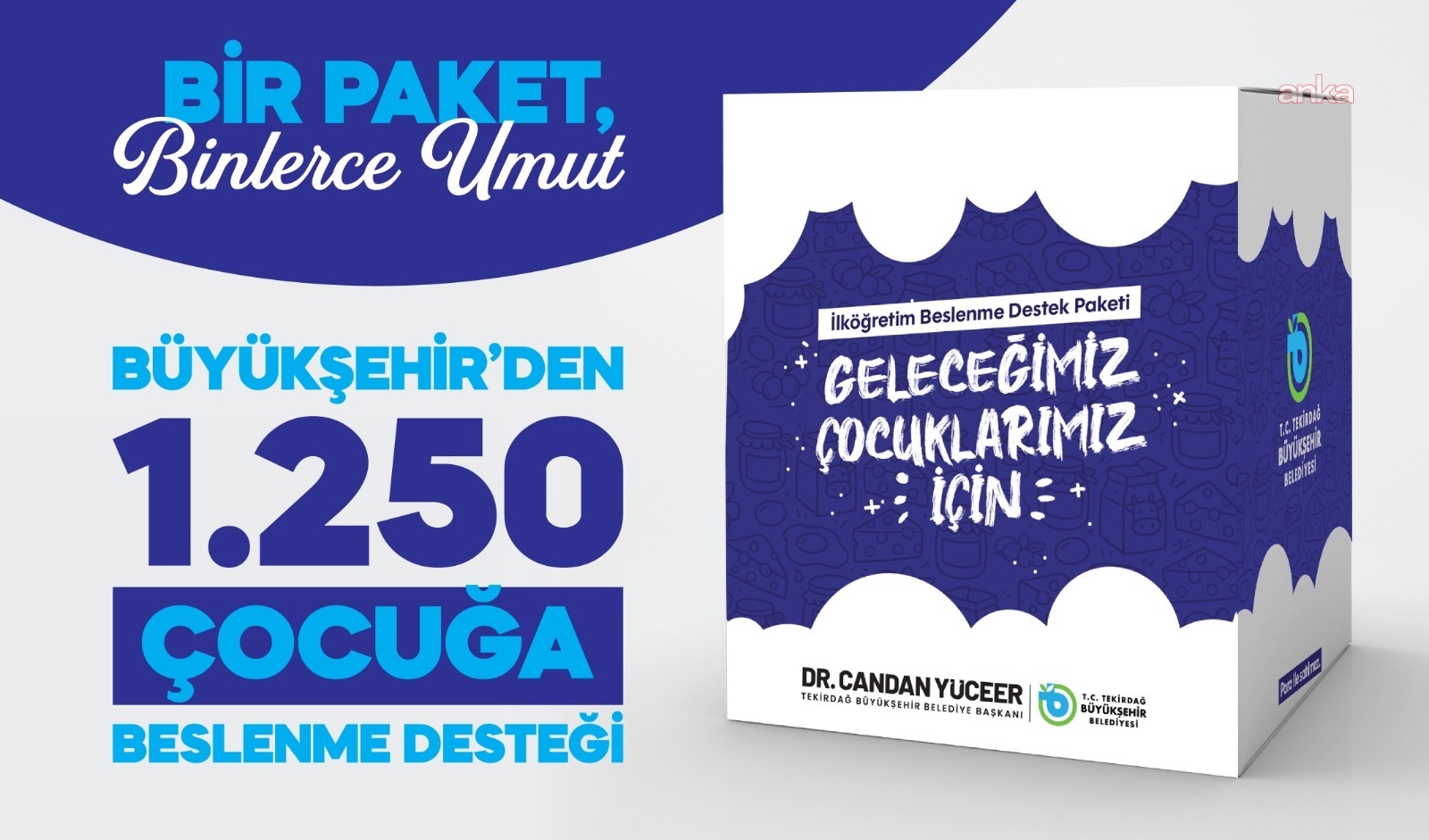 Tekirdağ Büyükşehir Belediyesi, "Beslenme Destek Paketi" projesini hayata geçirdi