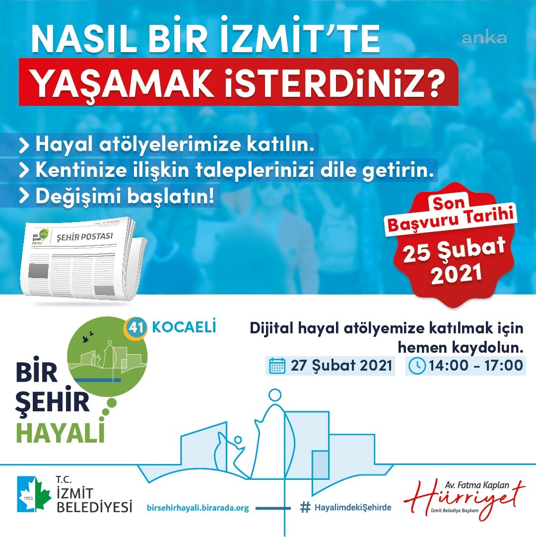 İZMİT BELEDİYESİ'NDEN DİJİTAL HAYAL ATÖLYESİ'NE DAVET