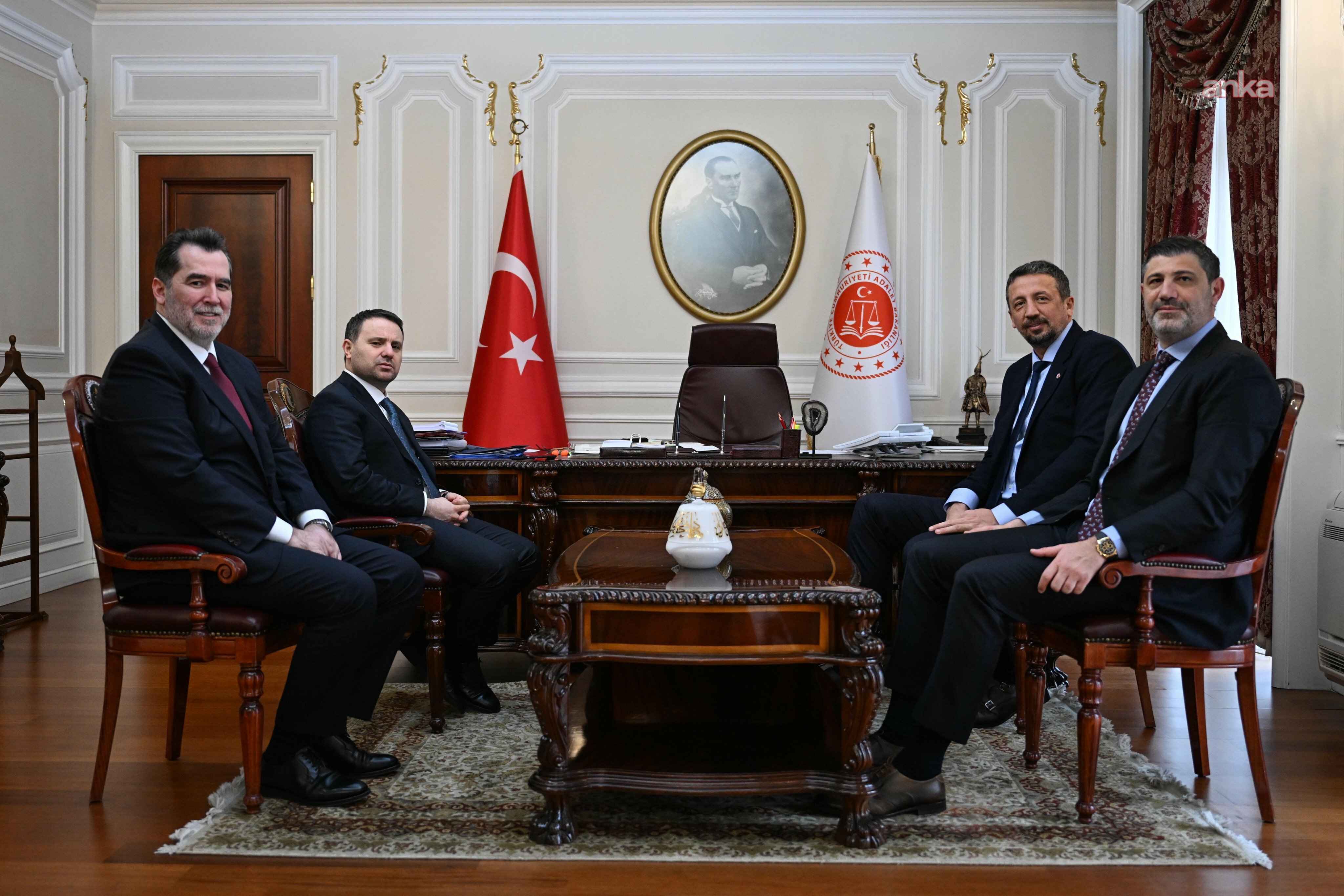 TBF Başkanı Hidayet Türkoğlu'ndan, Adalet Bakanı ve İçişleri Bakanı'na ziyaret