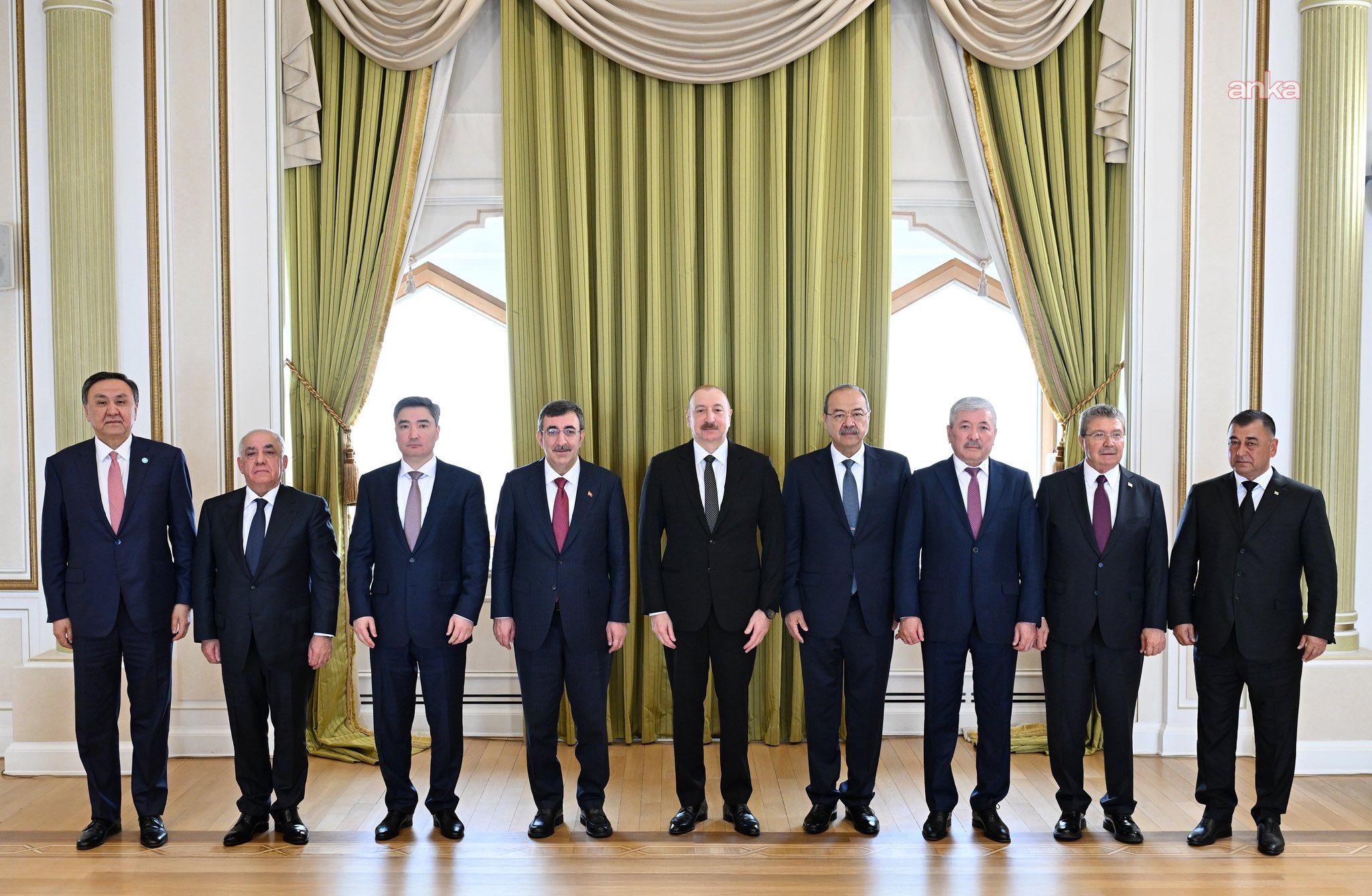 Cumhurbaşkanı Yardımcısı Yılmaz, Bakü'de Azerbaycan Cumhurbaşkanı Aliyev ile bir araya geldi