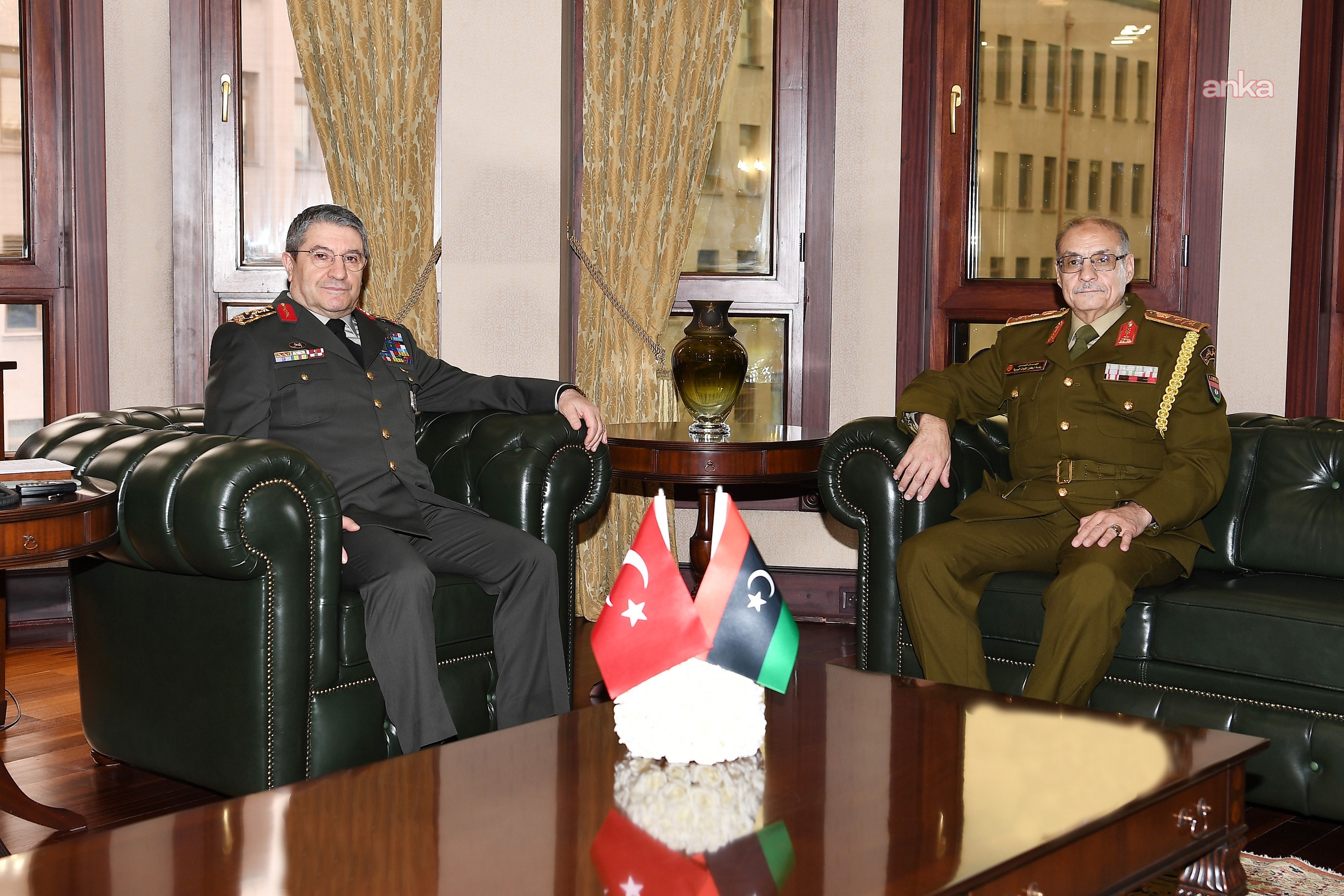 Genelkurmay Başkanı Orgeneral Bayraktaroğlu, Libya Kara Kuvvetleri Komutanı Korgeneral Mousa'yı kabul etti
