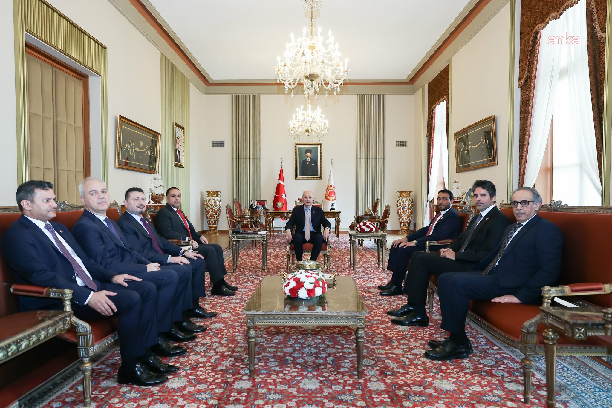 TBMM Başkanı Kurtulmuş, Ürdün ve Körfez İşbirliği Konseyi üyesi ülkelerin Ankara Büyükelçilerini kabul etti