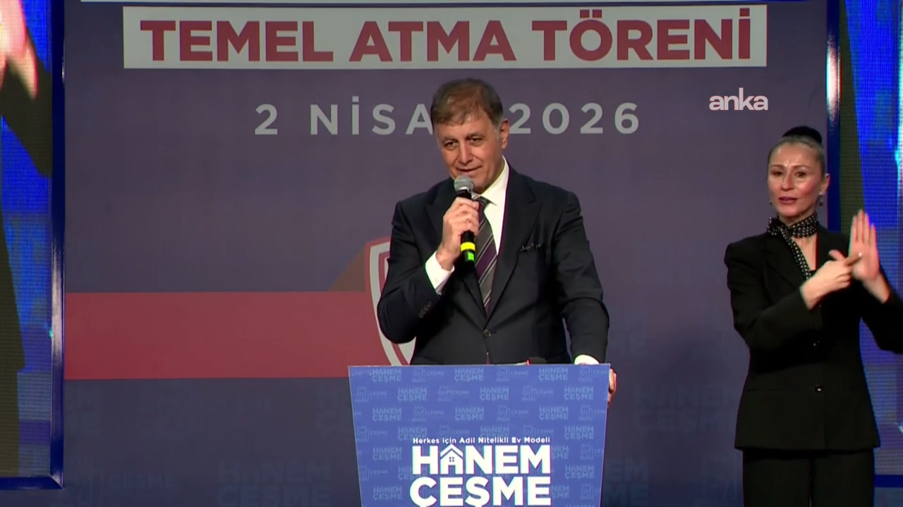 "Hanem Çeşme Kiralık Sosyal Konut Projesi” temel atma töreni... İzmir Büyükşehir Belediye Başkanı Tugay: "Birilerini zengin etmek için değil, halkımız için çalışacağız"