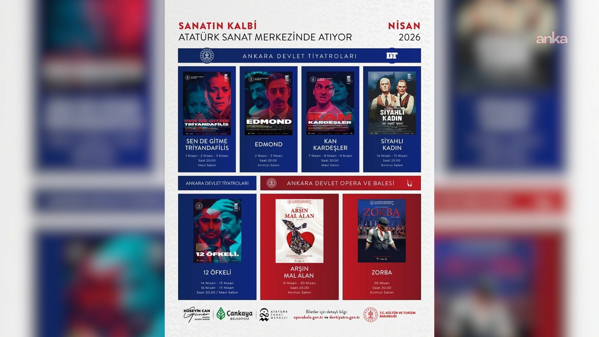 Çankaya Atatürk Sanat Merkezi’nde mart ayı etkinlikleri