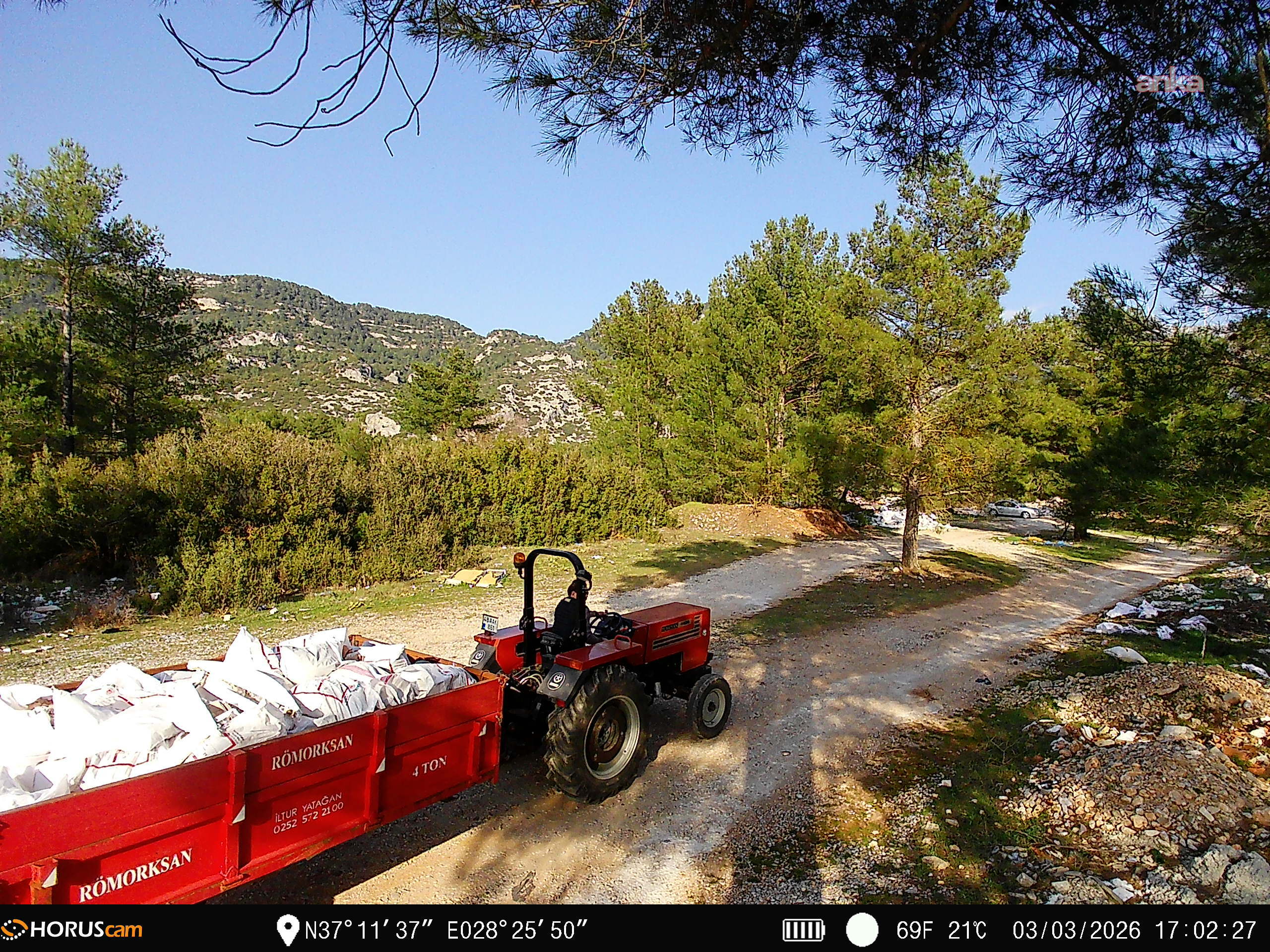 Muğla’da kaçak döküm yapanlar fotokapandan kaçamadı