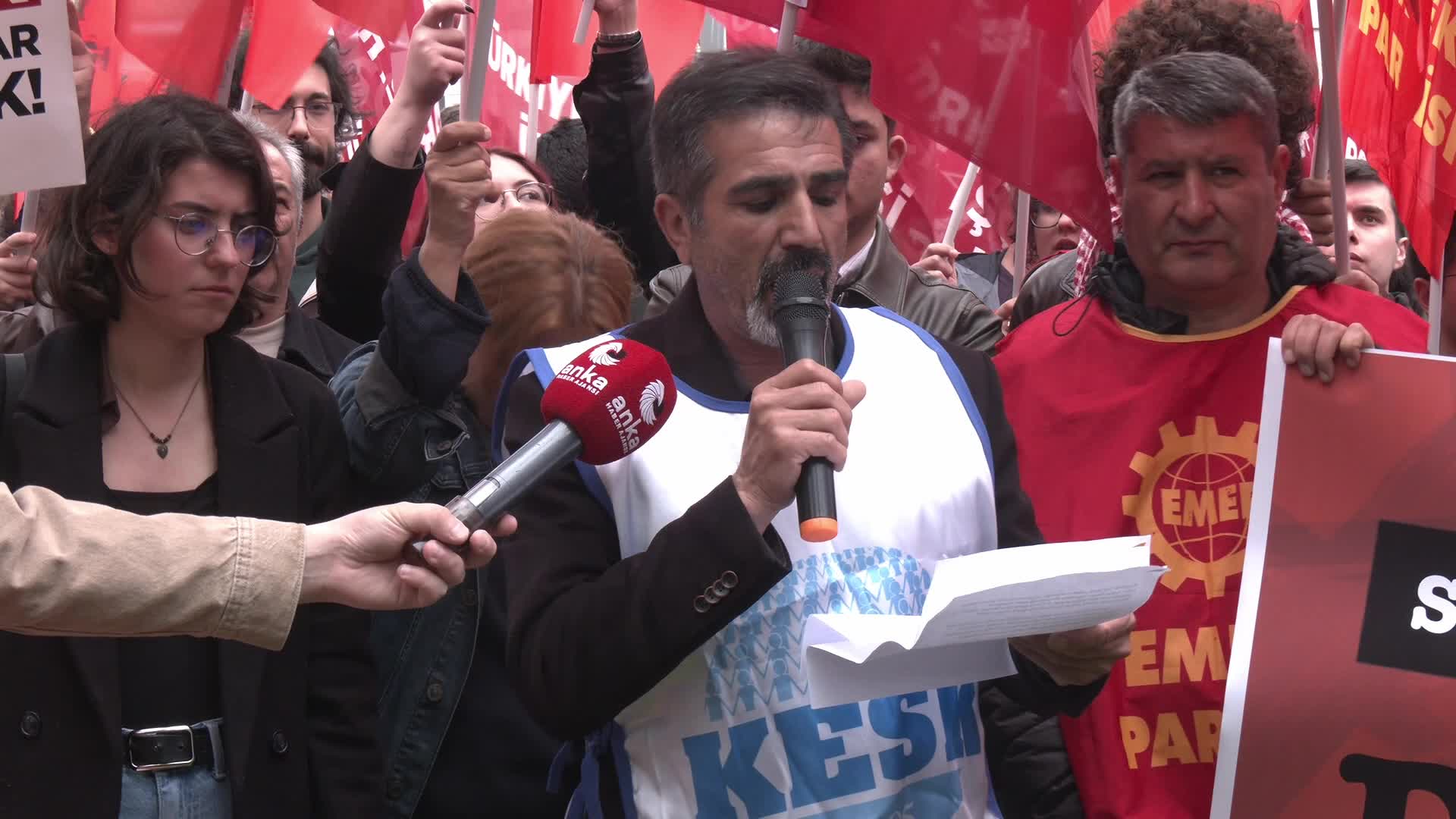 TİP, EMEP, EHP ve KESK'ten ABD Büyükelçiliği önünde "NATO" protestosu