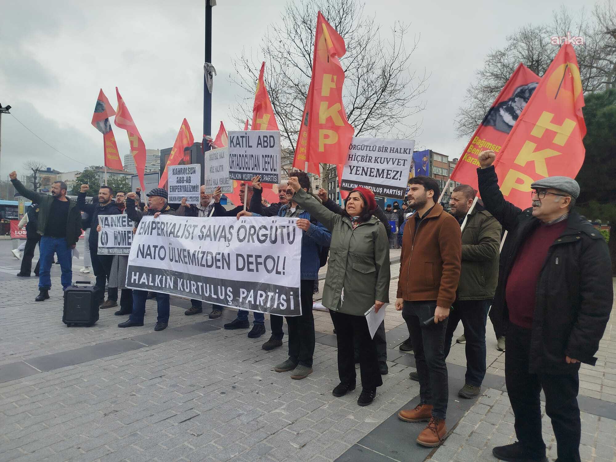 HKP'den "NATO" protestosu: "ABD-AB emperyalistlerini tarihin karanlık sayfalarına göndereceğiz"