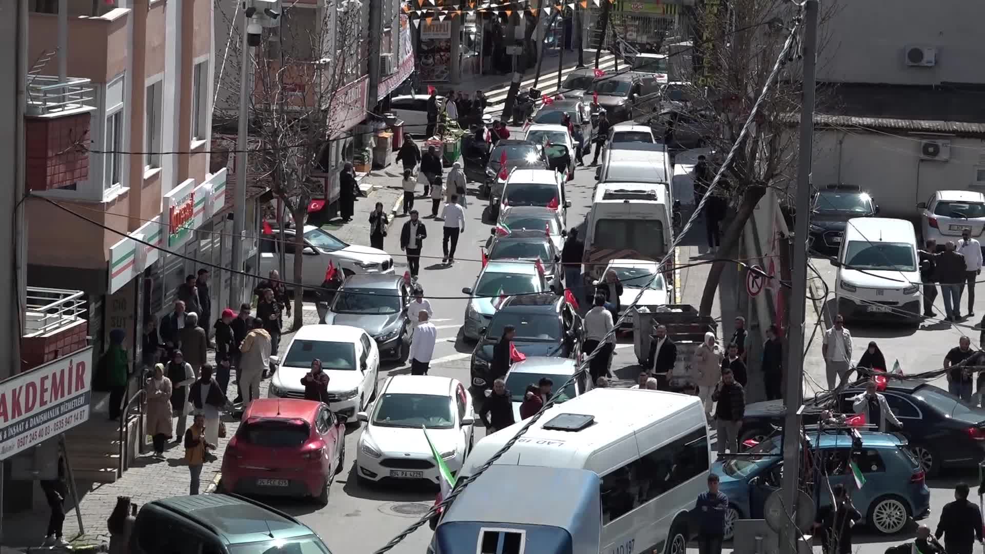 İstanbul'da Zeynebiye Hareketi Gençlik Merkezi’nden İran’a destek konvoyu