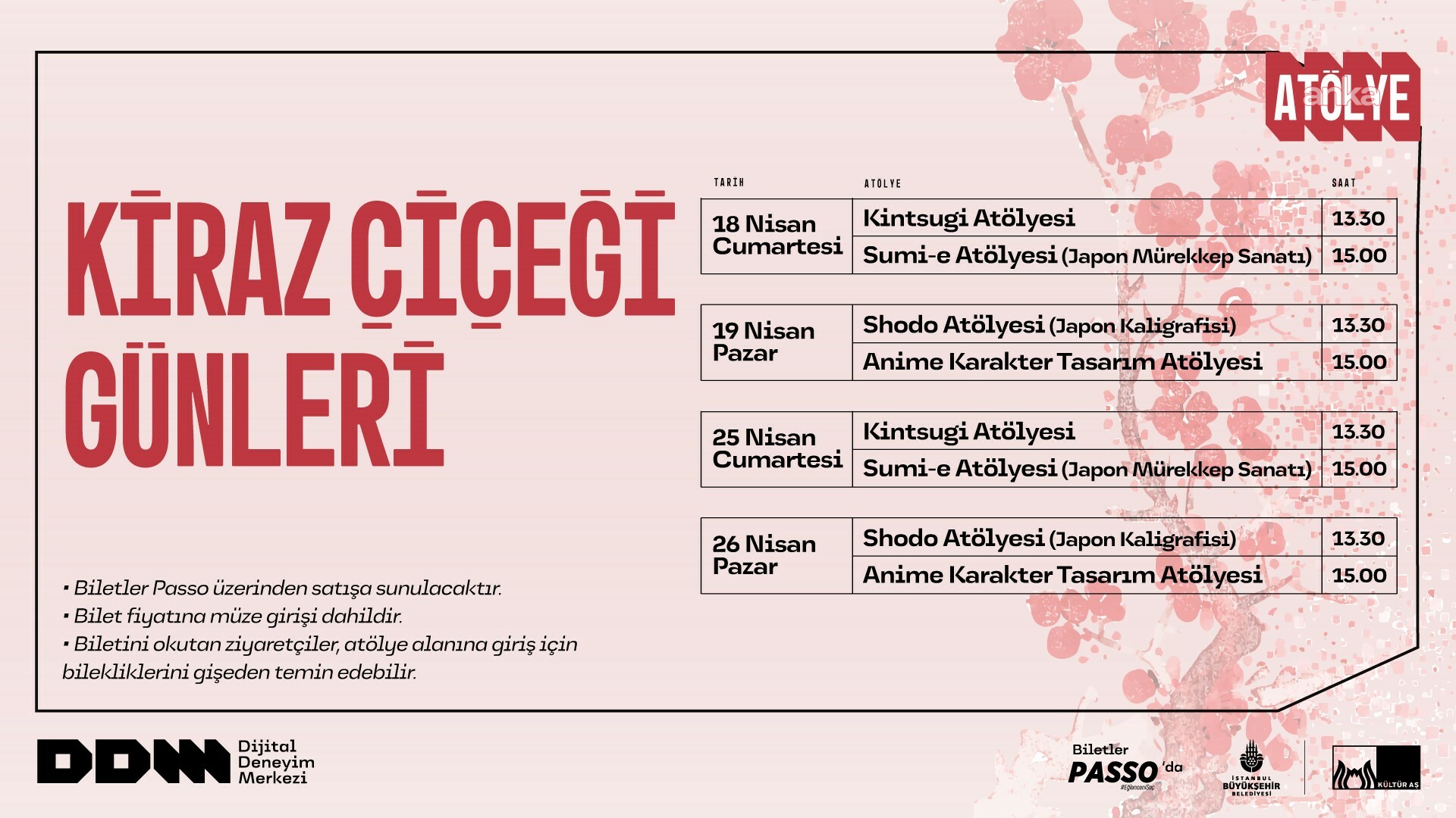 Dijital Deneyim Merkezi’nde "Kiraz Çiçeği Günleri" başlıyor